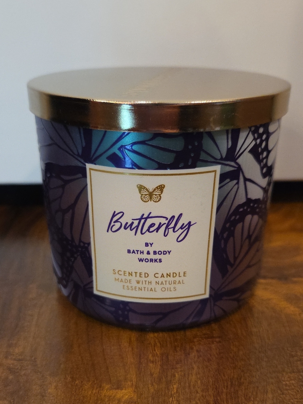 BUTTERFLY 3 Wick Candle Bath And Body Works